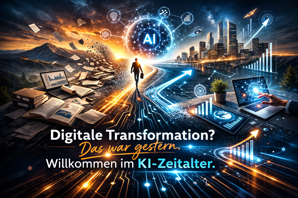 Digitale Transformation? Das war gestern. Willkommen im KI-Zeitalter.