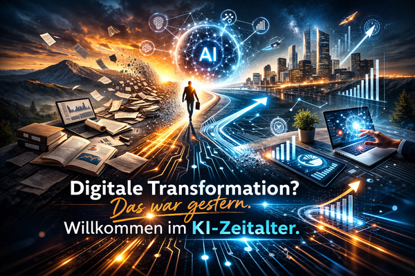 Digitale Transformation? Das war gestern. Willkommen im KI-Zeitalter.