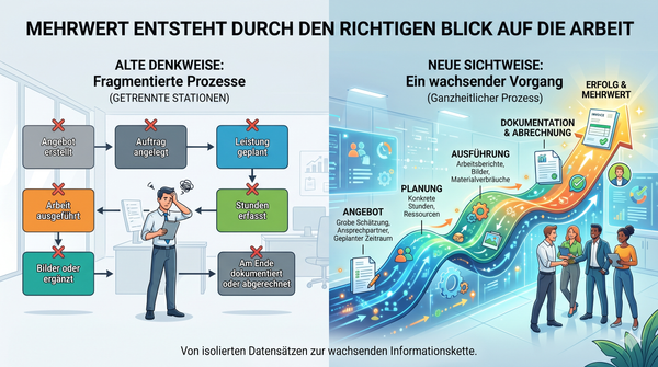 Mehrwert entsteht durch den richtigen Blick auf die Arbeit
